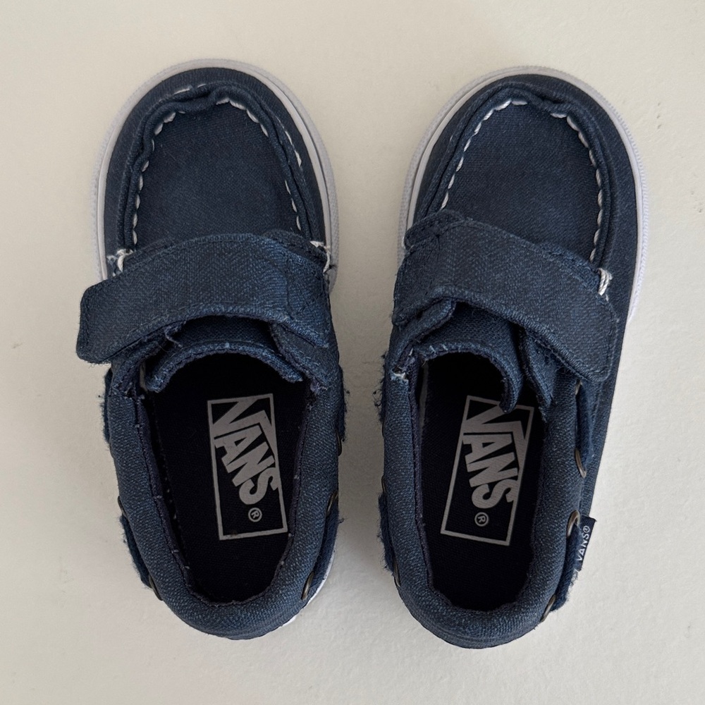 Vans•Dark Blue Moccasins•Size 7